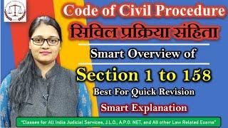 Introduction to Code of Civil Procedure |  CPC, Section 1-158 Smart Overview |  SULC | Urmila Rathi