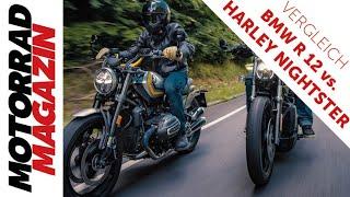 BMW R 12 gegen Harley Nightster – Vergleich der kontroversen Cruiser