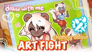  draw with me | why you should totally do art fight ️ + tips for a fun battle!