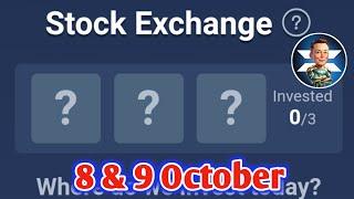 X Empire Stock Exchange 8 October | X Empire Investment Fund | X Empire Daily Combo Today