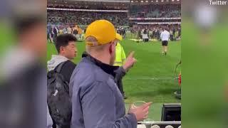 Eddie Jones takes on heckler who called him a traitor