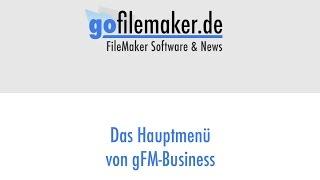 gFM-Business Hauptmenü