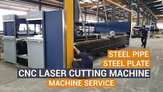 Hasil Karya Machine Service - HSG Steel Plate and Steel Pipe CNC Laser Cutting Machine HS-6020E-35Q