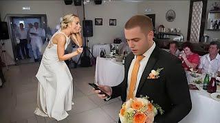 During the wedding, the bridegroom received an SMS - after reading it, he jumped back in horror...