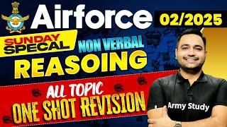 Airforce Y Group Reasoning Class 2024 | Non Verbal Reasoning All topic One shot Revision