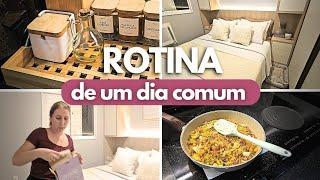 ROTINA de um DIA COMUM de DONA de CASA| Lavei roupas, arrumei a cozinha e troquei a roupa de cama!