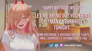 [ASMR] Loving Girlfriend Surprises You On Your Birthday | [F4A] [Girlfriend Roleplay] [Affirmations]