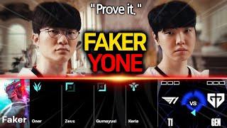 FAKER YONE IN WORLDS SEMIFINALS WITH INHUMAN REACTIONS