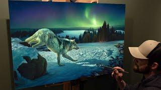 Painting My Connection with Wolves