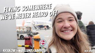 Flying To AARHUS, DENMARK!  [Krakow to Billund Airport to Aarhus]
