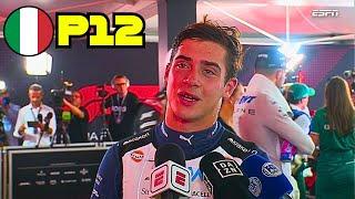 Declaraciones De Franco Colapinto Tras Finalizar P12 | Gran Premio Monza F1 2024