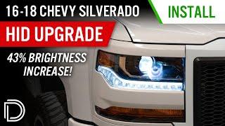 43% Brighter Headlights for your 2016-2018 Chevy Silverado! | HID Bulb Install