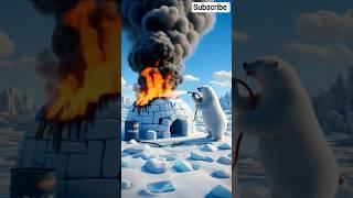 Gas Trouble in Ice Land The Polar Bear Chronicles Polar Bear Firefighter Saving the Melting Igloo ai