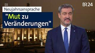 Neujahrsansprache des Bayerischen Ministerpräsidenten Markus Söder | BR24