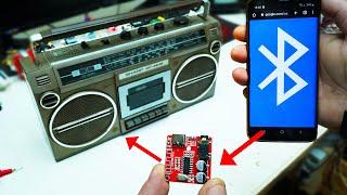 How To Add Bluetooth to Any OLD Stereo Radio Cassette Player?