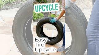  Making an Old Tire New Again | Upcycling Ideas #shorts