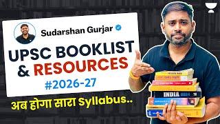 Most Important Book list & Resources for UPSC IAS Exam | Sudarshan Gurjar