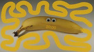 20 Minute Banana  Bomb Timer with Wiggly Eyes