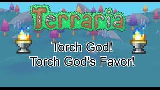 Torch God and Torch God's Favor! | Terraria 1.4 JE (How to spawn him and How to obtain the Item!)