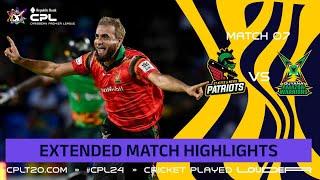 Extended Highlights | St Kitts and Nevis Patriots vs Guyana Amazon Warriors | CPL 2024