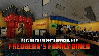 LET'S BUILD AN OFFICIAL 'Return to Freddy’s: Fredbear's Location' Map In MINECRAFT + [DOWNLOAD]