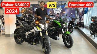 असली राजा कोन  2024 Bajaj Dominar 400 Vs Pulsar NS400Z Detailed Comparison | On Road price