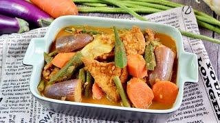 How to Make Instant Vegetable Curry from Scratch! 咖喱菜 Singapore Chinese Curry Recipe - Cabbage Okra