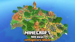 I Spent 100 Days Transforming the Ultimate Cozy Cottagecore Island in Minecraft