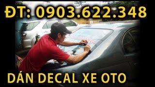 Dán decal logo xe oto, xe tải, xe taxi_cắt dán decan logo quảng cáo