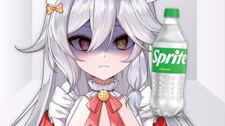 drinking a whole bottle of sprite for fun