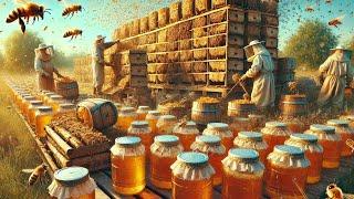 Large-Scale Bee Farms Harvest And Process Millions Of Pounds Of Honey This Way