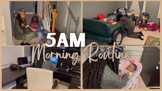 MY PRODUCTIVE 5AM MORNING ROUTINE | WORKING MOM OF 3