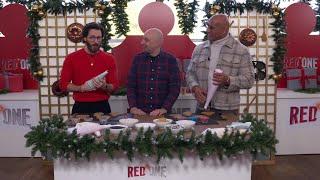 RED ONE Christmas Cookies with Dwayne Johnson & Chris Evans THE ROCK verziert Plätzchen fun crazy DJ