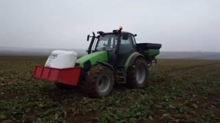 Fertilizare rapita - GPS Matrix 430 + Deutz Fahr Agrotron 105 + Eurospand