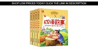 ️ Sale 4 Pcs/set Chinese Pinyin Picture Book Chinese Idioms Wisdom Story for Children Chinese Char