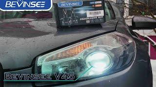 Halogen to LED headlight upgrade! Bevinsee V45 120W - INSANE DIFFERENCE!