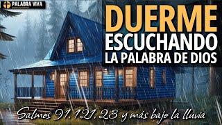 Poderosos Salmos y versículos Bíblicos para Dormir | Biblia Hablada | Lluvia | 12 HRS