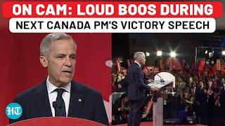 Loud Boos During Next Canada PM's Victory Speech When He Says This On Trump…| Mark Carney,Trudeau,US