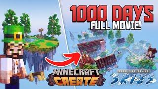 1000 days FULL MOVIE | Modded Minecraft Skyblock let's play!