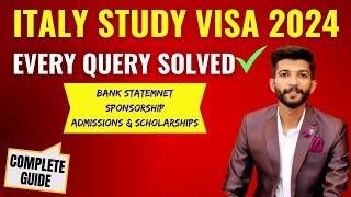 Italy study visa process 2024 complete guidance