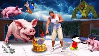 Shinchan & Franklin Unlock 12 MAGIC STONE Powers in GTA 5! 