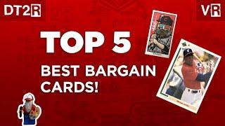 My TOP 5 BEST BARGAIN Baseball Cards!  VR for Reindeer Studios!