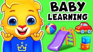 Baby Learning With Lucas & Friends | Learn To Talk, First Words, Outdoor Playground, Kids ABC Song