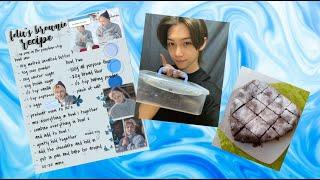 Making Stray Kids Felix brownies 