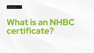 What is an NHBC certificate?