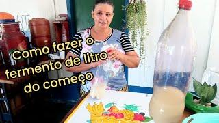 como fazer fermento de litro ou fermento caseiro #fermentodelitro #comofazerfermentodelitro