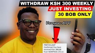 WITHDRAW KSH 300 WEEKLY BY JUST INVESTING 30BOB IN KENYA ~make money online in kenya ~paid via mpesa