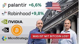 Palantir & Robinhood schießen nach oben! Wird Bitcoin manipuliert?