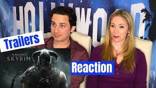 The Elder Scrolls V Skyrim All Trailers Reaction