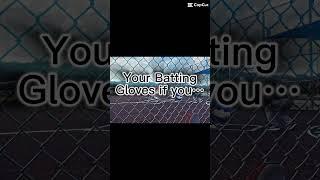 Your choice, your batting gloves #baseball #music #challenge